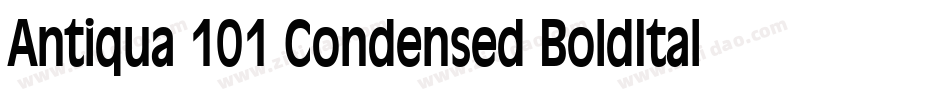 Antiqua 101 Condensed BoldItalic字体转换